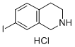 7-碘-1,2,3,4-四氢异喹啉盐酸盐 结构式