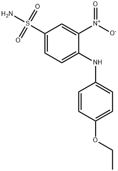 4-[(4-乙氧基苯基)氨基]-3-硝基苯磺酰胺 结构式
