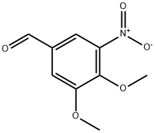 3,4-二甲氧基-5-硝基苯甲醛 结构式