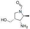 1-Pyrrolidinecarboxaldehyde, 3-amino-4-(hydroxymethyl)-2-methyl-, (2S,3R,4R)- (9CI) 结构式