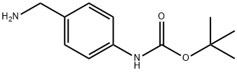 4-氨甲基-N-Boc-苯胺 结构式