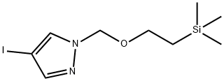 4-碘-1-[[2-(三甲基硅基)乙氧基]甲基]-1H-吡唑 结构式