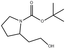 1-BOC-2-(2-羟乙基)吡咯烷 结构式
