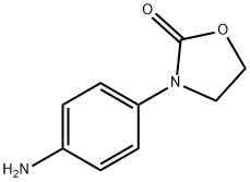 3-(4-氨基苯基)-2-恶唑烷酮 结构式