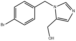 1-(4-溴苄基)-5-羟甲基咪唑 结构式