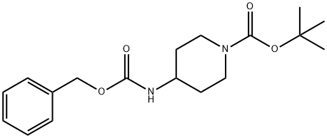 N-BOC-4-CBZ-氨基哌啶 结构式