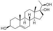 5-PREGNENE-3B,17A,20B-TRIOL 结构式