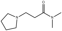 N,N-Dimethyl-3-(1-pyrrolidinyl)propionamide 结构式