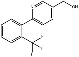 [6-(2-三氟甲基苯基)-3-吡啶基]甲醇 结构式