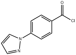 4-(1H-吡唑-1-基)苯甲酰氯 结构式