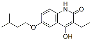 3-Ethyl-4-hydroxy-6-(isopentyloxy)quinolin-2(1H)-one 结构式