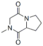 Pyrrolo[1,2-a]pyrazine-1,4-dione, hexahydro-2-methyl- (8CI,9CI) 结构式