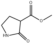2-氧代吡咯烷-3-羧酸甲酯 结构式