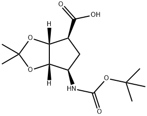 (1S,3R,4S,6R)-N-BOC-6-AMINO-2,2-DIMETHYLTETRAHYDROCYCLOPENTA[1.3]DIOXOLE-4-CARB ACID