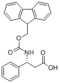 Fmoc-(R)-3-氨基-3-苯基丙酸 结构式