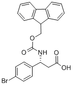 FMOC-(R)-3-氨基-3-(4-溴苯基)-丙酸 结构式