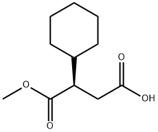 (R)-2-环己基琥珀酸 1-甲酯 结构式