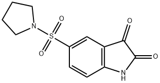 5-(吡咯-1-磺酰基)-1H-吲哚-2,3-二酮 结构式