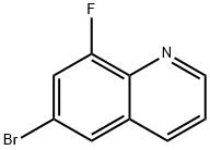 6-溴-8-氟喹啉 结构式