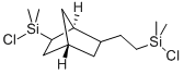 (氯二甲基甲硅烷)-6 - [2 - (氯二甲基甲硅烷基)乙基〕双环庚 结构式