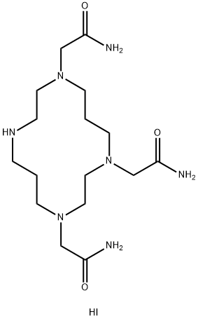 1,4,8-三(氨甲酰基甲基)-1,4,8,11-四氮杂环十四烷 单氢碘 结构式
