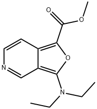 Furo[3,4-c]pyridine-1-carboxylic  acid,  3-(diethylamino)-,  methyl  ester 结构式
