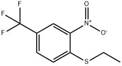 1-(乙基硫代)-2-硝基-4-(三氟甲基)苯 结构式