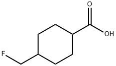 Cyclohexanecarboxylic acid, 4-(fluoromethyl)- (9CI) 结构式