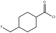 Cyclohexanecarbonyl chloride, 4-(fluoromethyl)- (9CI) 结构式