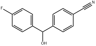 4-[(4-氟苯基)-羟甲基]苯甲腈 结构式