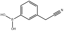 3-氰基甲基苯基硼酸 结构式