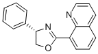 (S)-4-苯基-2-(喹啉-8-基)-4,5-二氢恶唑 结构式