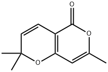 2,2,7-TRIMETHYL-2H-PYRANO[4,3-B]PYRAN-5-ONE 结构式