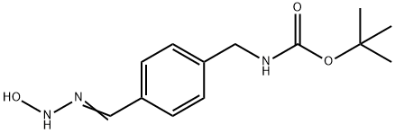 (4-(N'-羟基氨基甲酰亚胺酰基)苄基)氨基甲酸叔丁酯 结构式