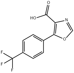 5-(3-Trifluoromethylphenyl)-oxazole-4-carboxylic acid 结构式
