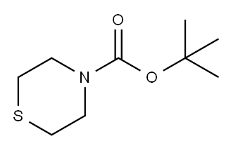 巯基吗啉-4-甲酸叔丁酯 结构式