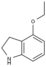 4-乙氧基二氢吲哚 结构式