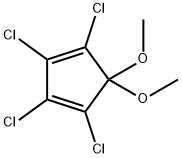 5,5-二甲氧基-1,2,3,4-四氯环戊二烯 结构式