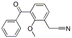 (3-BENZOYL-2-METHOXYPHENYL)ACETONITRILE 结构式