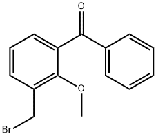 3-(BROMOMETHYL)-2-METHOXYBENZOPHENONE 结构式