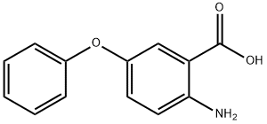 2-氨基-5-苯氧基苯甲酸 结构式