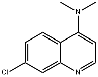 7-氯-N,N-二甲基喹啉-4-胺 结构式