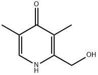 3,5-二甲基-2-羟甲基-4- 吡啶酮 结构式
