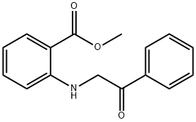 METHYL 2-[(2-OXO-2-PHENYLETHYL)AMINO]BENZOATE 结构式