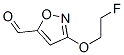 5-Isoxazolecarboxaldehyde, 3-(2-fluoroethoxy)- (9CI) 结构式