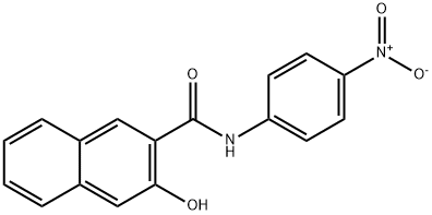 3-hydroxy-N-(4-nitrophenyl)naphthalene-2-carboxamide 结构式
