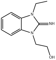 2-(3-ethyl-2-imino-2,3-dihydro-1H-benzimidazol-1-yl)ethanol 结构式