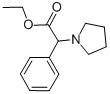 2-苯基-2-(吡咯烷-1-基)乙酸乙酯 结构式