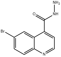 4-Quinolinecarboxylicacid,6-bromo-,hydrazide(9CI) 结构式