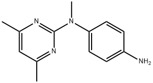 N-(4-氨苯基)-N-甲基-4,6-二甲基-2-嘧啶胺 结构式